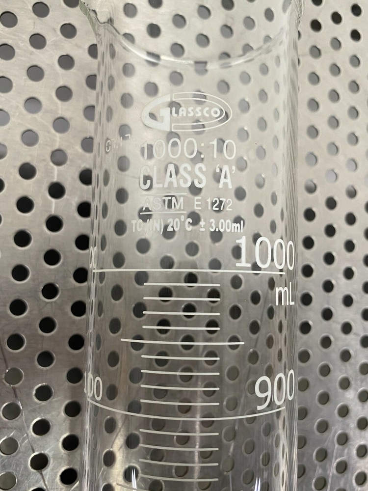 Glassco Class A 1000mL Measuring Cylinder