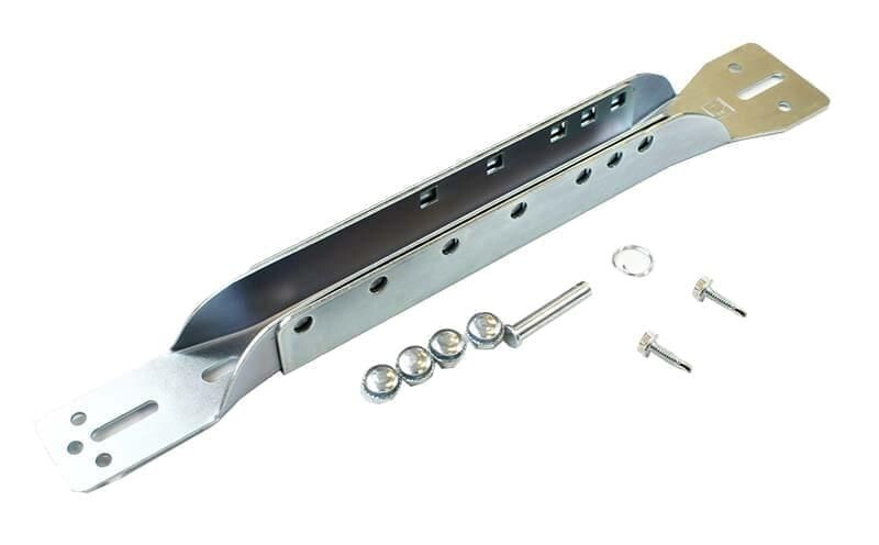 3-PACK Premium Garage Door Strut 8' Wide Door +1 Adjustable Operator Bracket