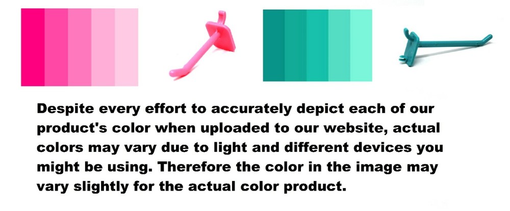 2" Plastic Pegboard Hooks Garage/Tools/ Storage/Jewelry/Crafts/ 75 or 100 Pack