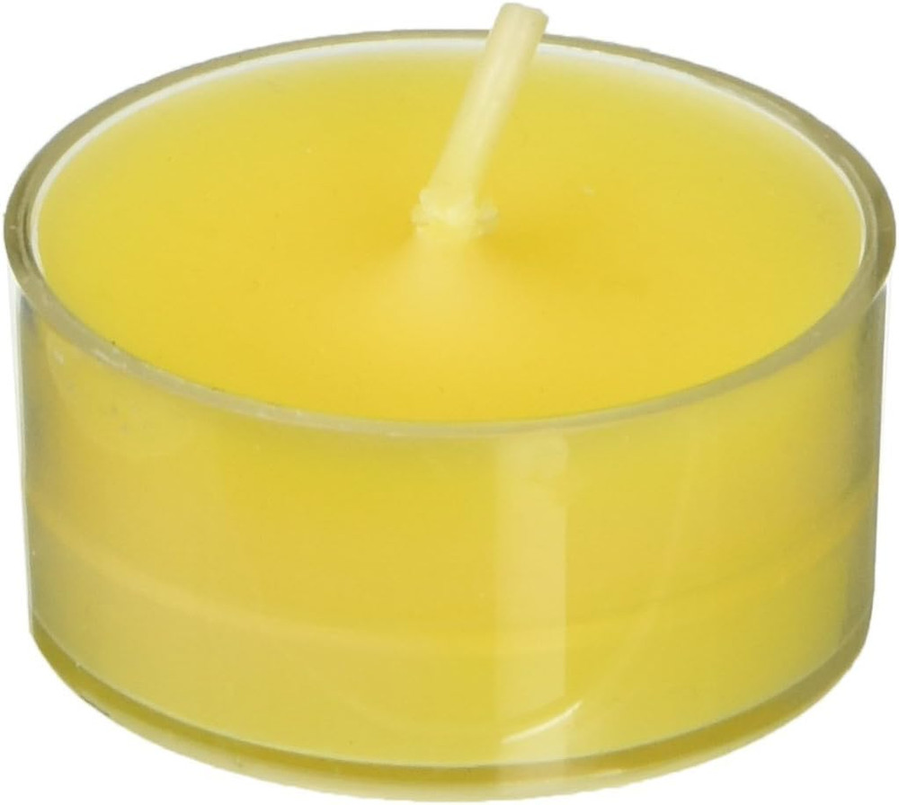 50-Piece Tealight Candles, Yellow Citronella