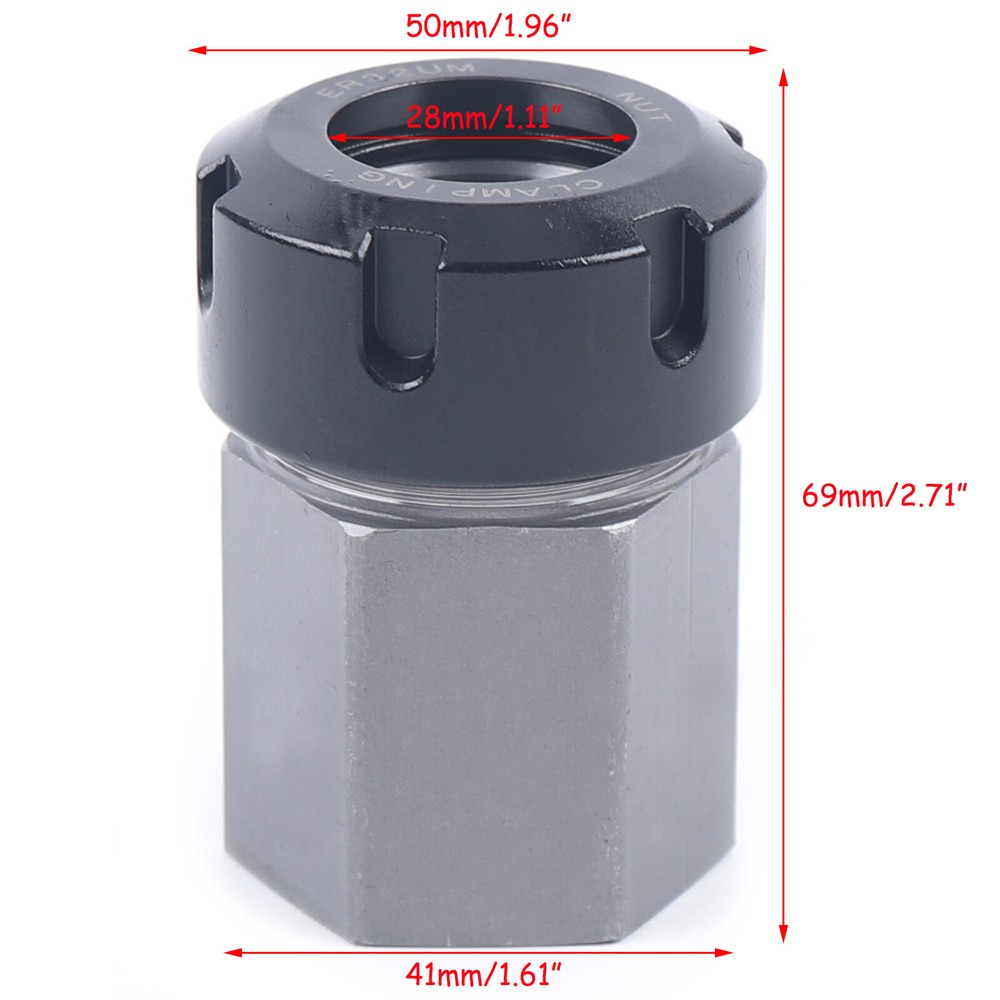 Hex+Square ER-32 Collet Block Spring Chuck Holder for CNC Lathe Milling Machine