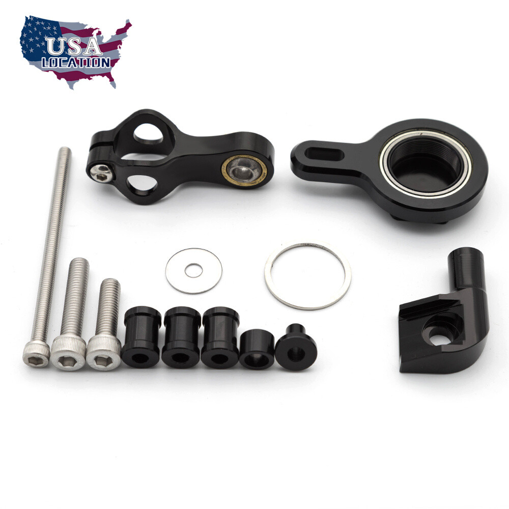 Steering Stabilizer Damper Bracket Mounting Kits For YZF R1 1998-2000 2001 Black