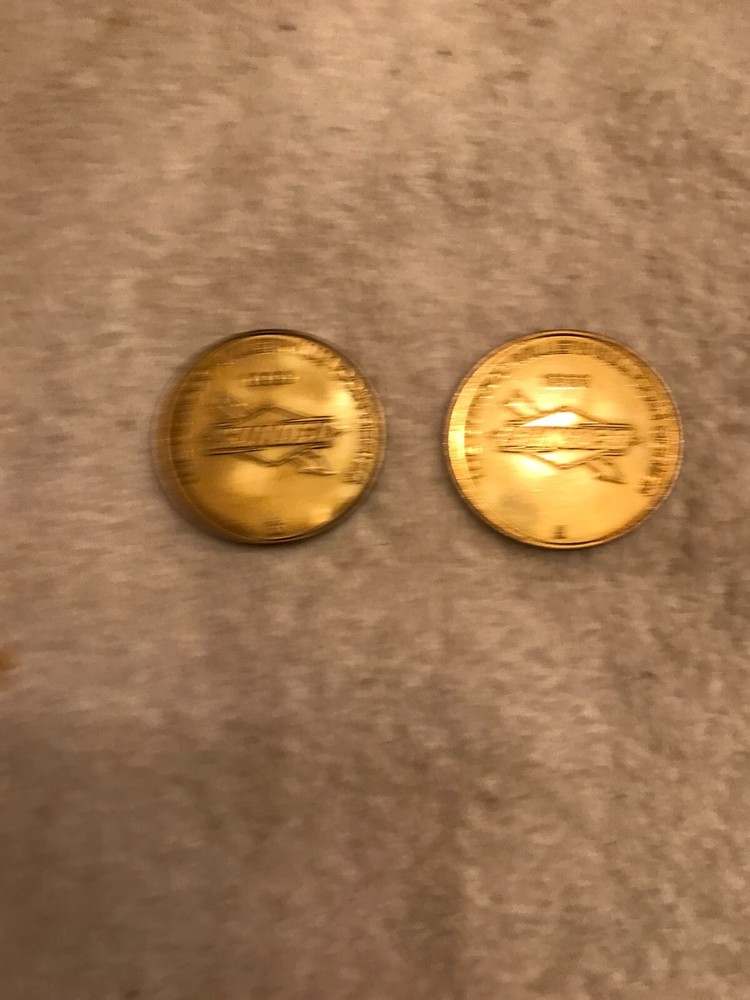 2 SUNOCO MILLENNIUM COIN SERIES NO.6 AND 8