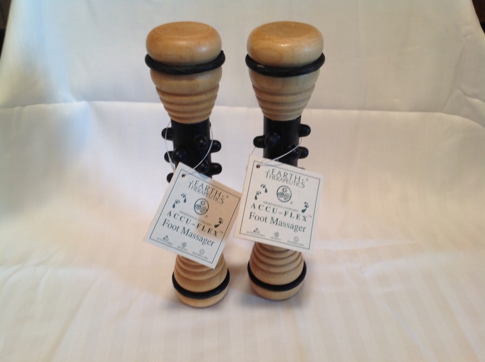 Earth Therapeutics Accu-Flex Foot Massager, Studded Roller (2 Pack)