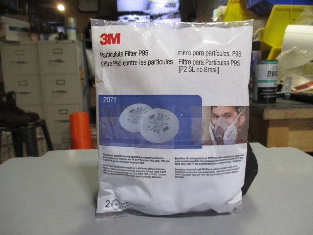 2 Pack, 3M P95 Replacement Particulate Filter For 3M Respirator