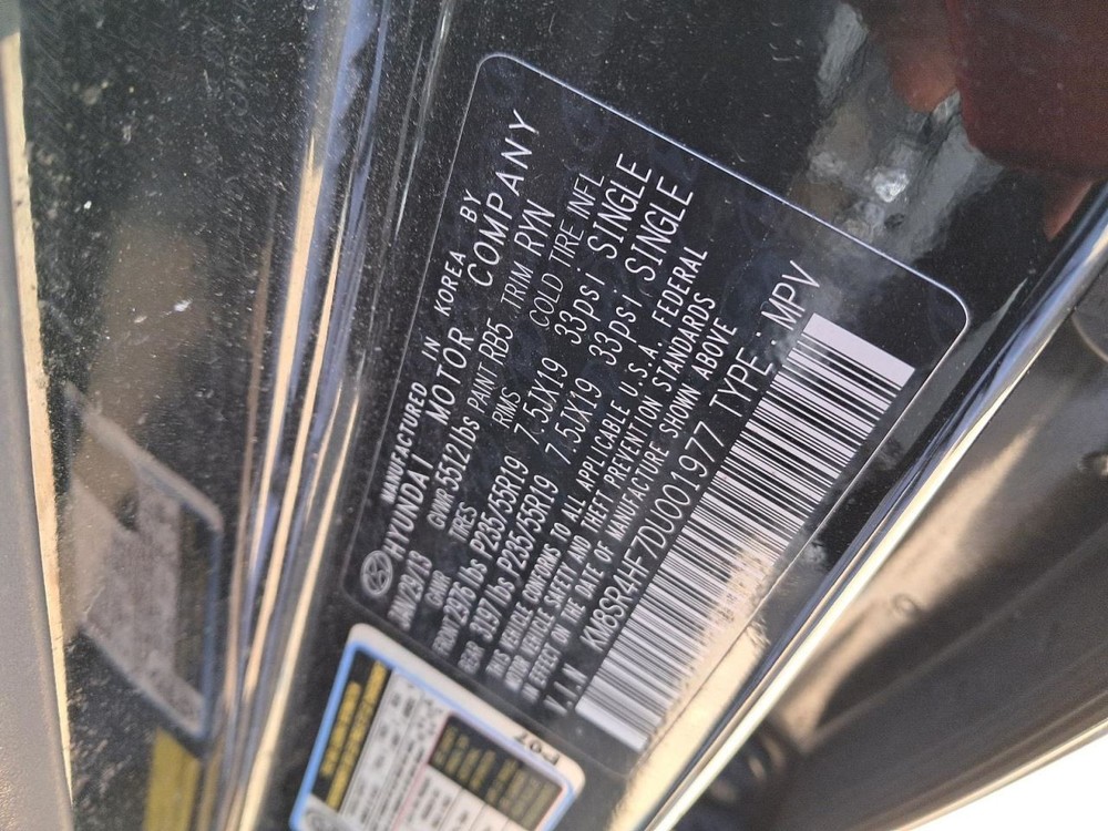SANTA FE 2013 Glove Box 4863052