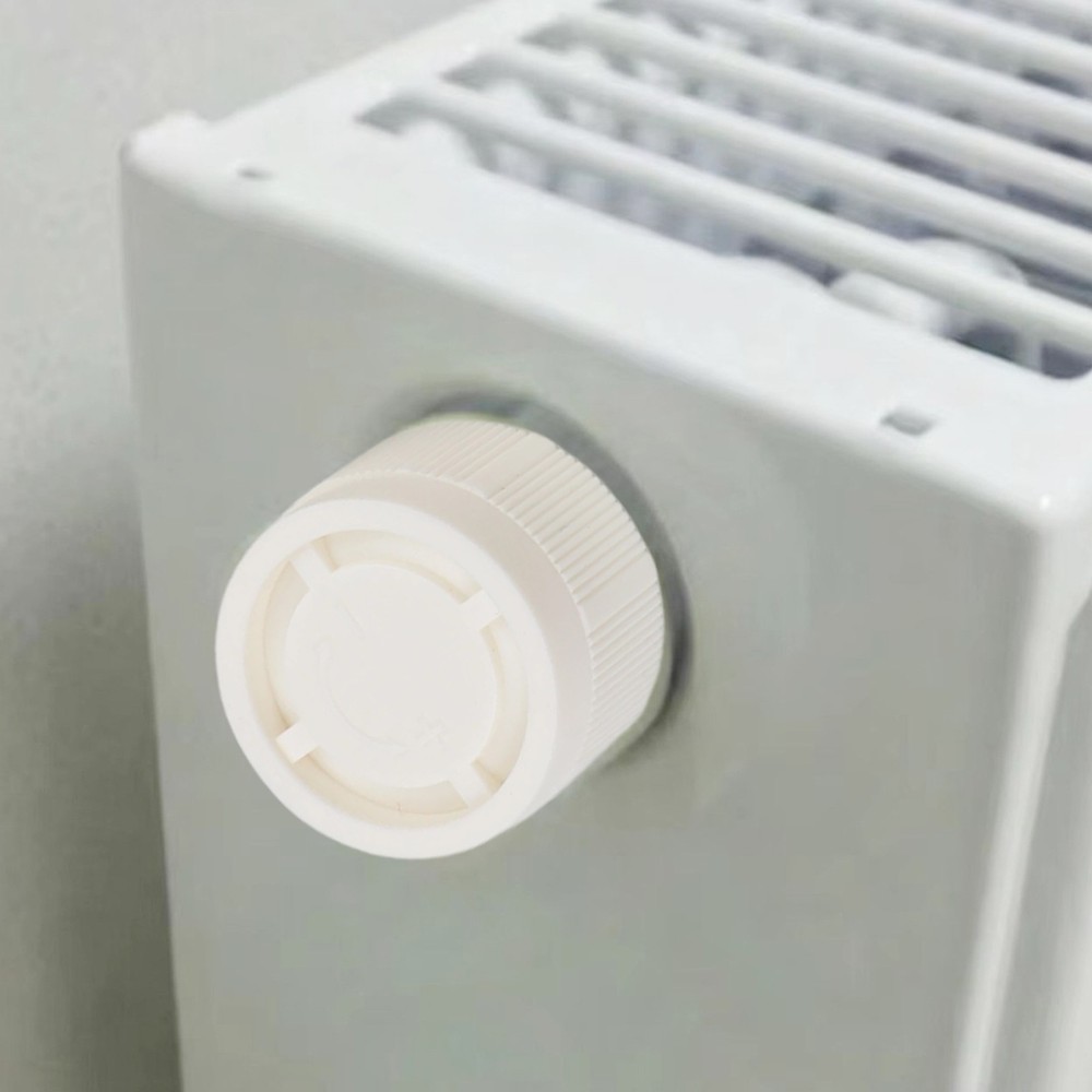 6pcs Radiator Control M30x15 Heating Adjustment White Plastic Replacement