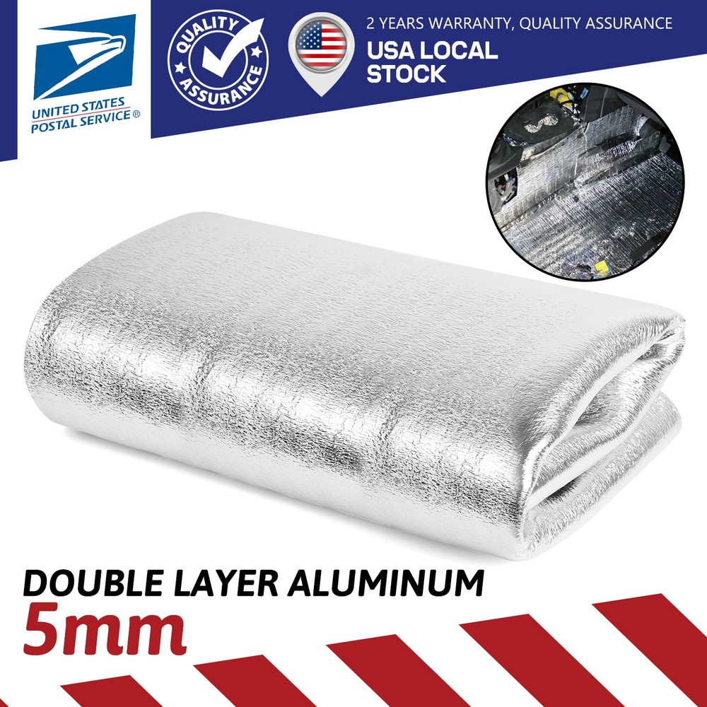 59"x39" Double Reflective Insulation Mat Foam Core Radiant Thermal Insulation