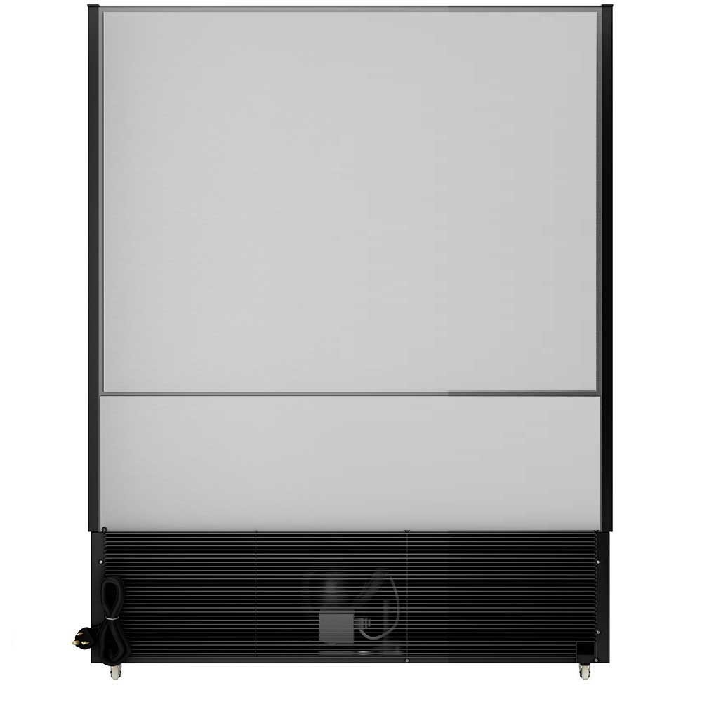 61" Open Air Refrigerated Display Merchandiser, 115V - Black - 27.6" Deep
