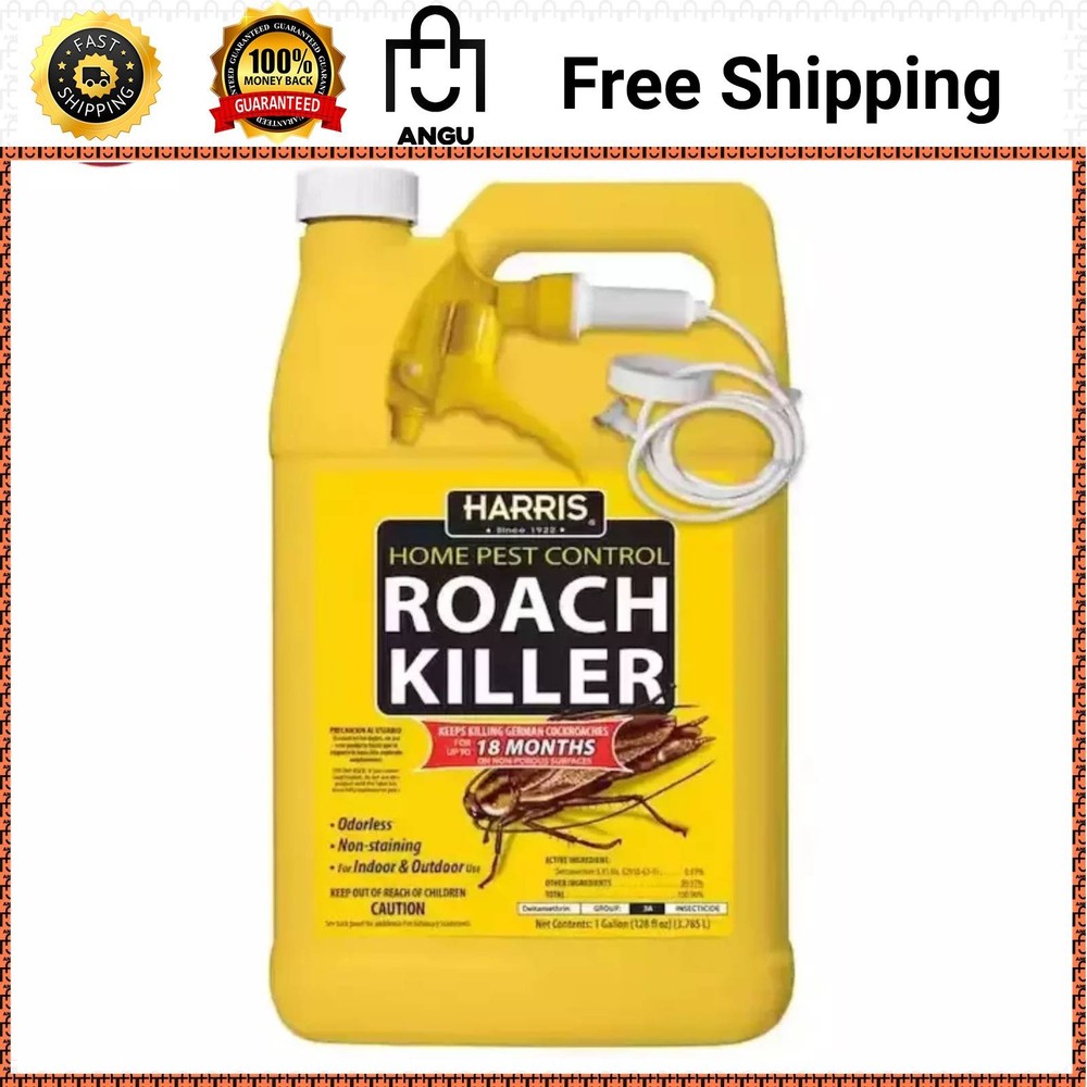 1 Gal. Roach Killer Spray , Included sprayer for easy application 128 fl oz.