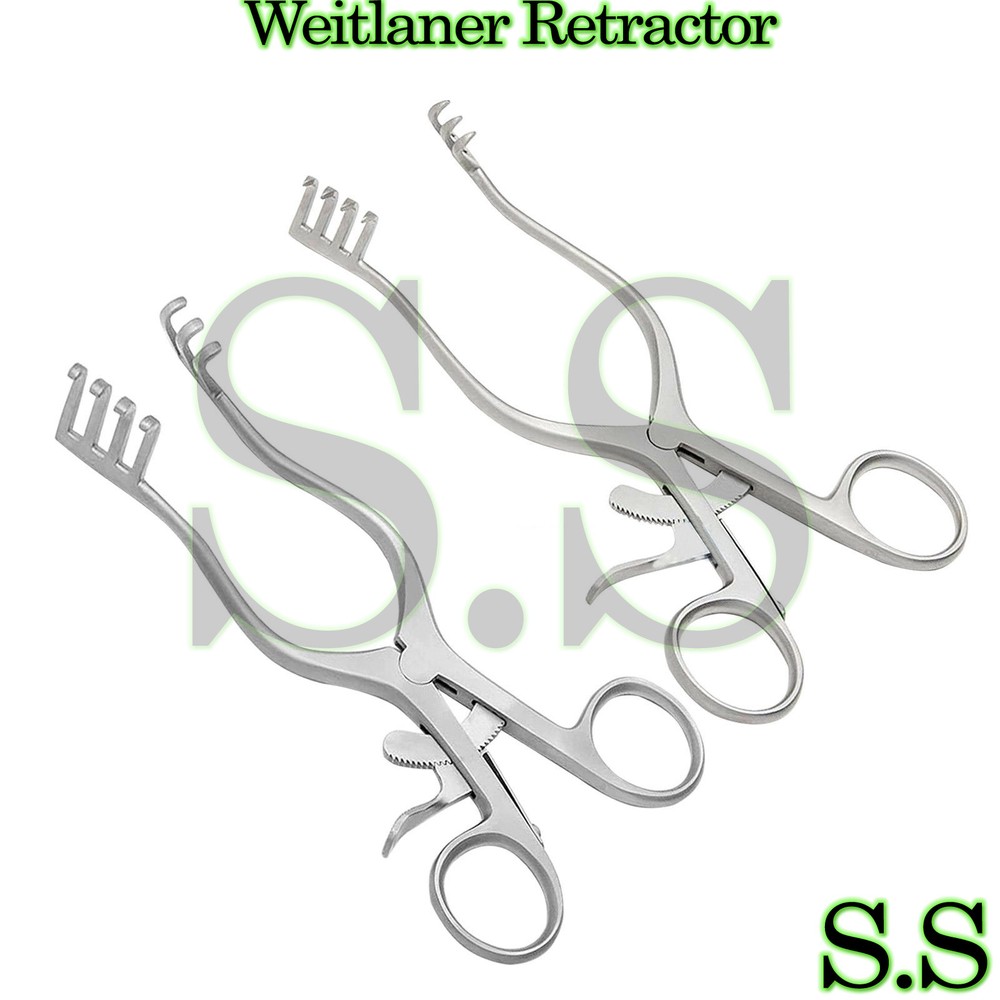 2 Weitlaner Retractor SHARP BLUNT 5.5"
