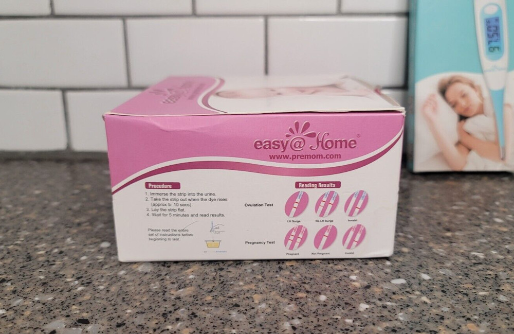 Open Box! Easy@Home Ovulation Combo Test Kit & FREE Digital Basal Thermometer