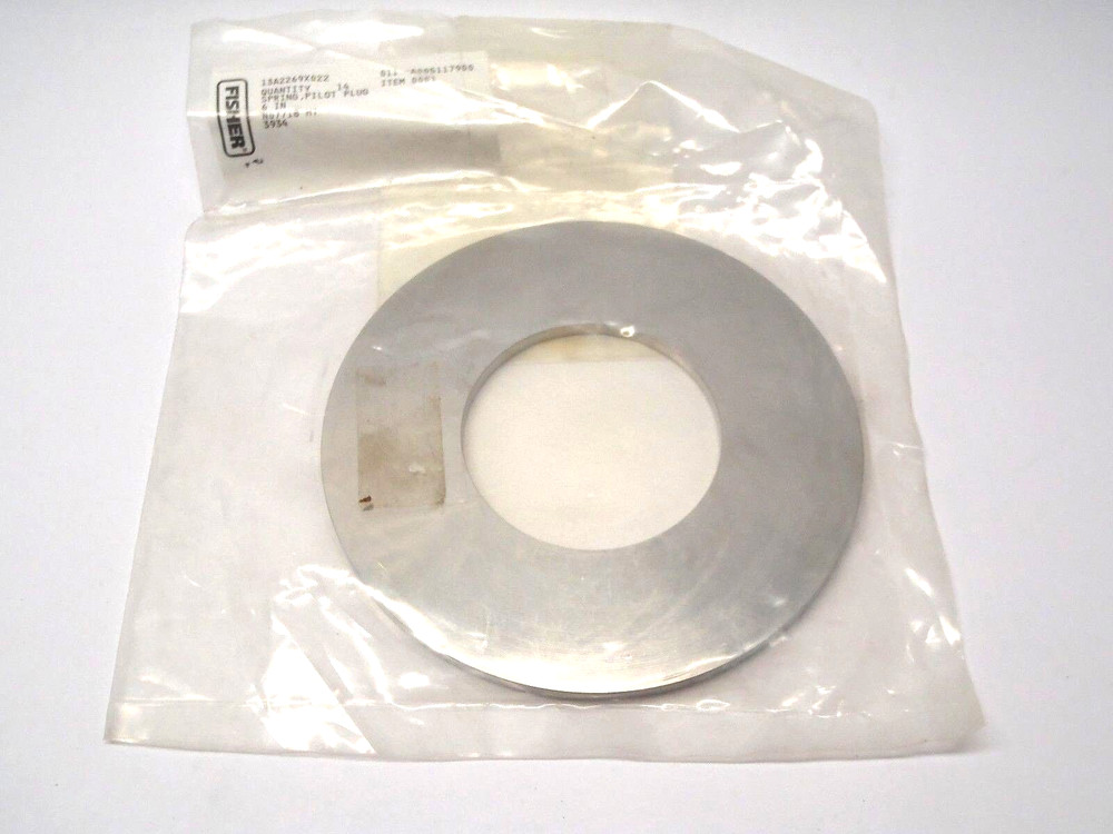 Fisher 13A2269X022 Spring, Pilot Plug 6" OD Approx 6-3/8” ID 5-1/8”