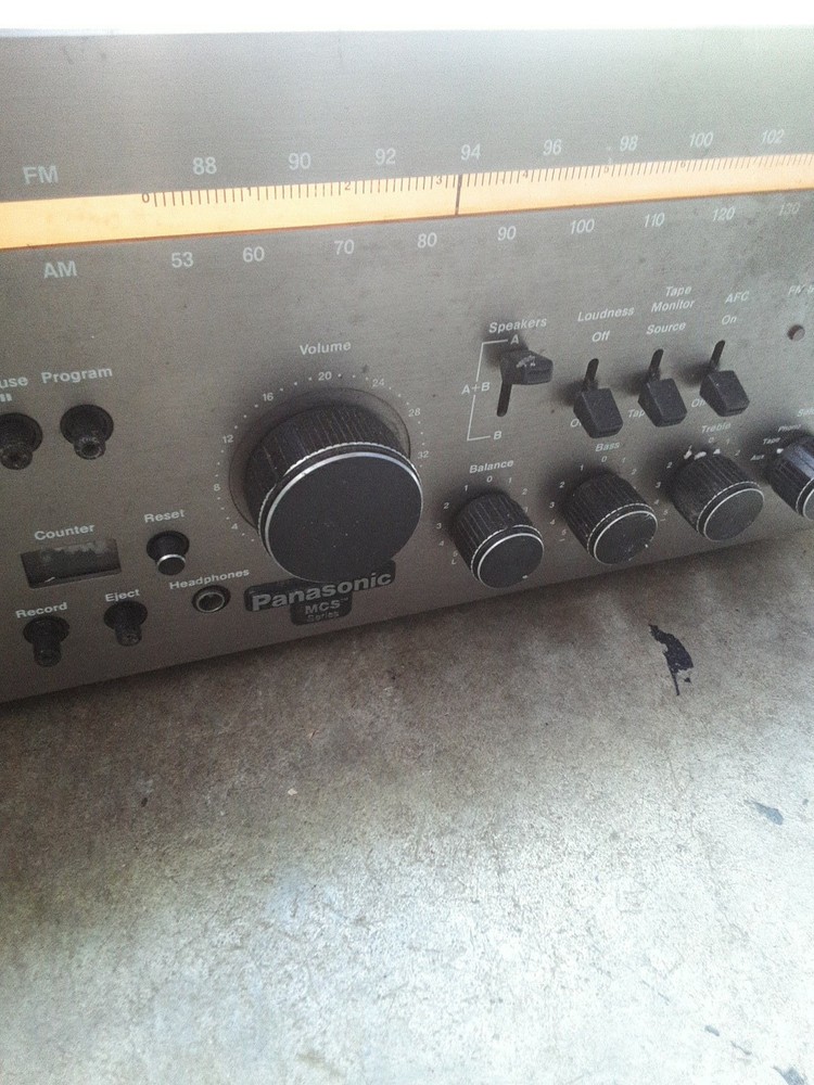 Panasonic MCS Series Matched Component System 683-2500 POWERS UP!!