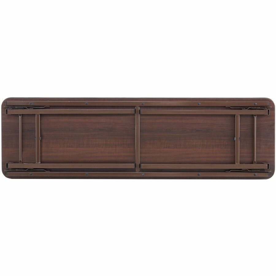 Lorell LLR60725 Folding Banquet Table 60"x18" Mahogany