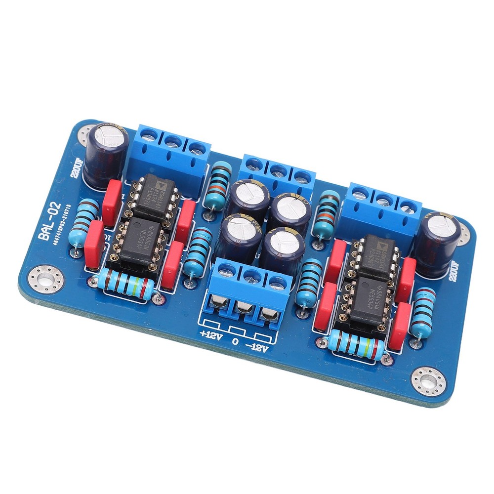 Balanced To Unbalanced Preamplifier Board Single Ended Signal Output