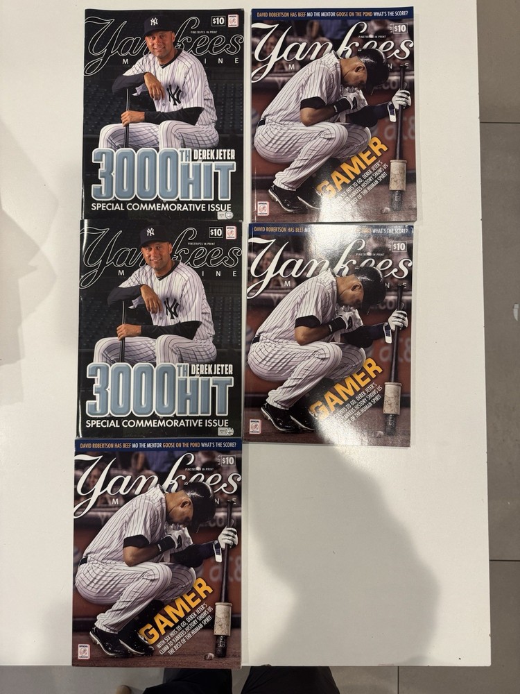 Collection of Derek Jeter 3000th Hit Game Programs