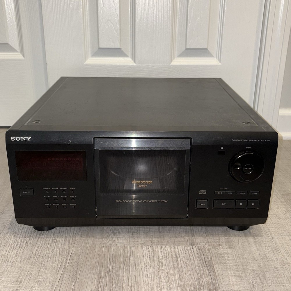 Sony CDP-CX205 Compact Disc Player Mega Storage 200 CD Player Changer - Tested!