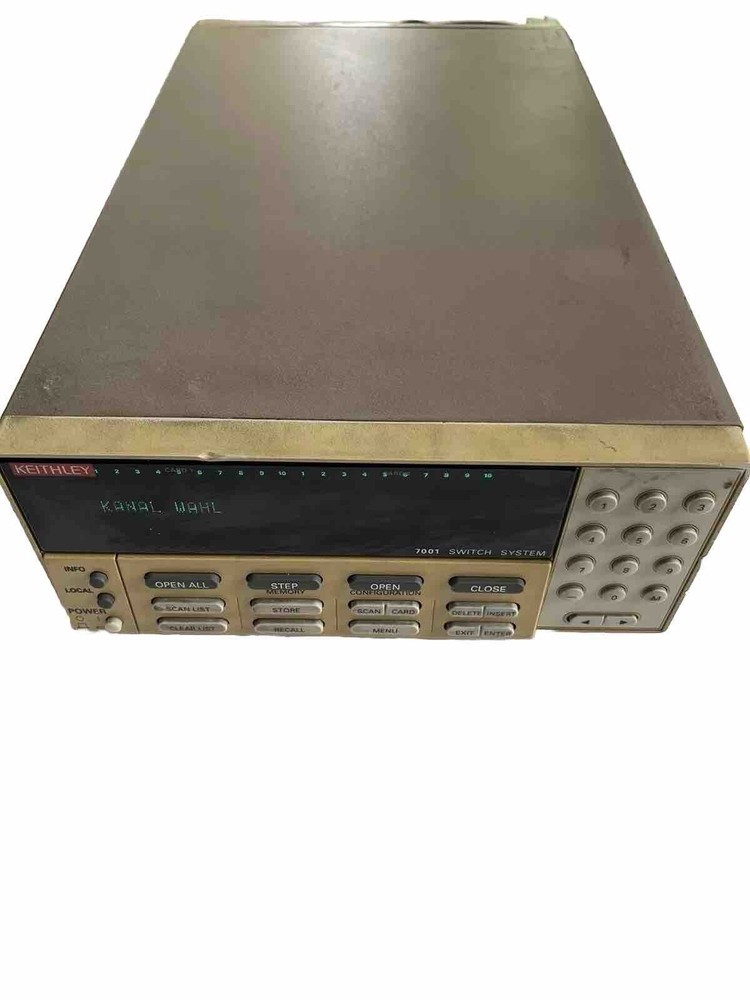 KEITHLEY 7001 SWITCH SYSTEM WİTH 2x KEITHLEY 7154 2-POLE HIGH VOLTAGE CARD