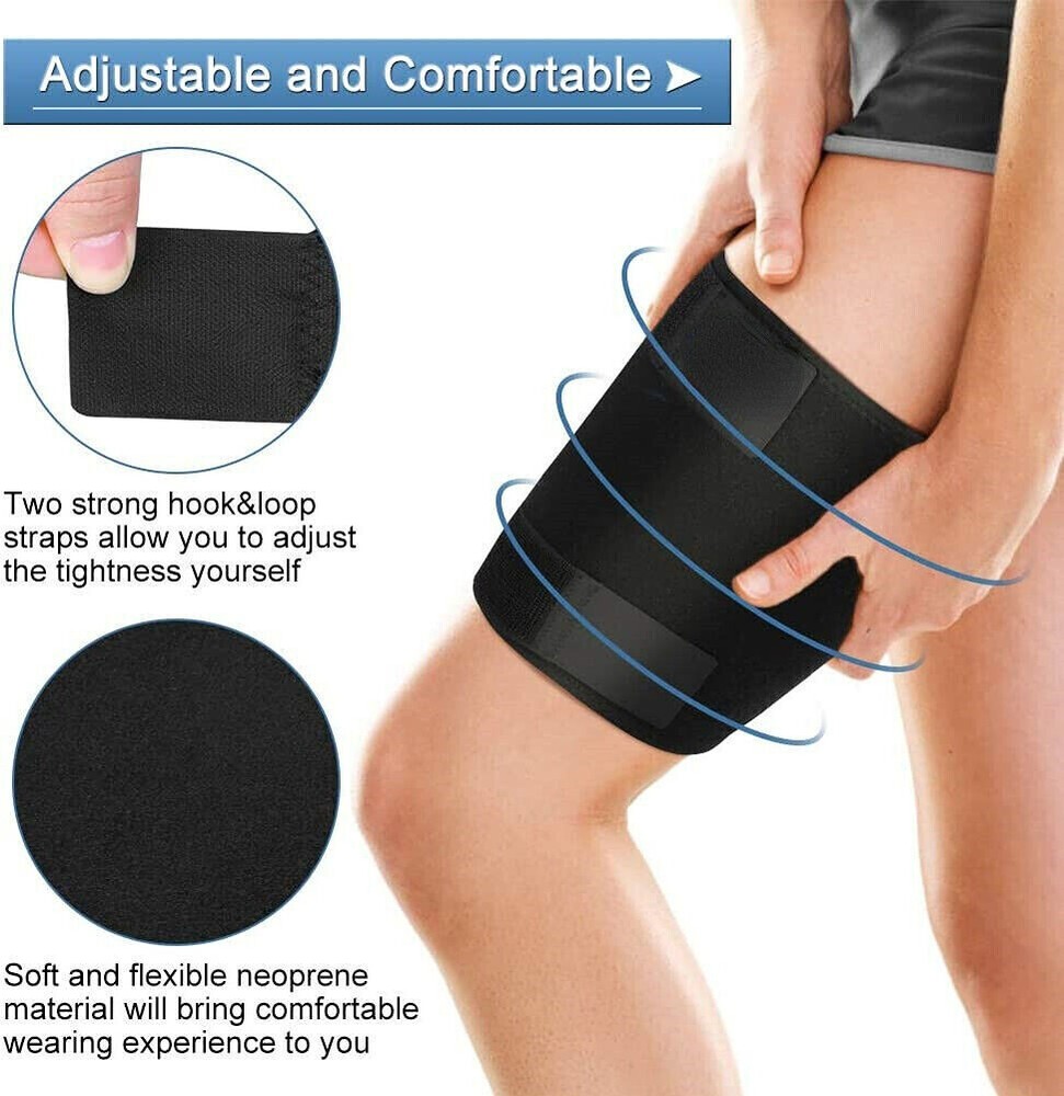 Thigh Hamstring Wrap for Hip Sciatica Nerve Compression Brace Belt Pain Relief++