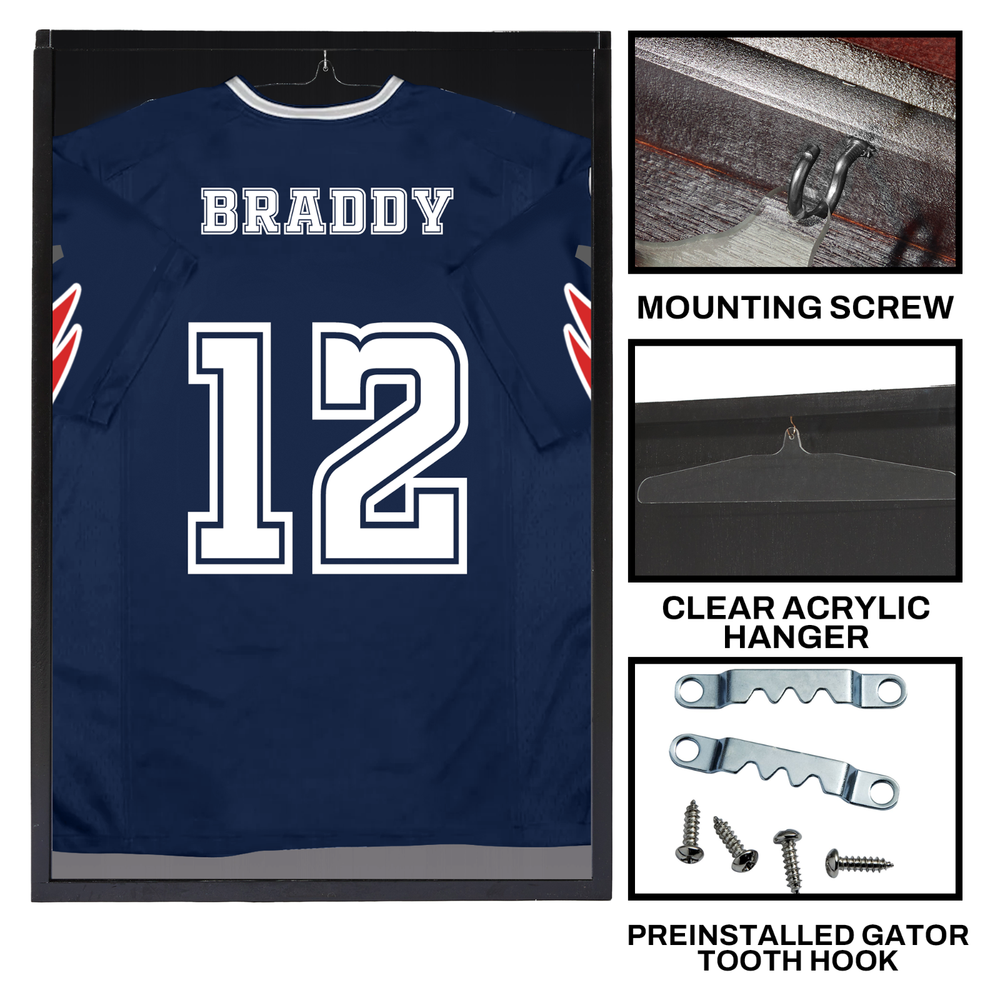 Football Jersey Display case for jerseys or Jersey Frame