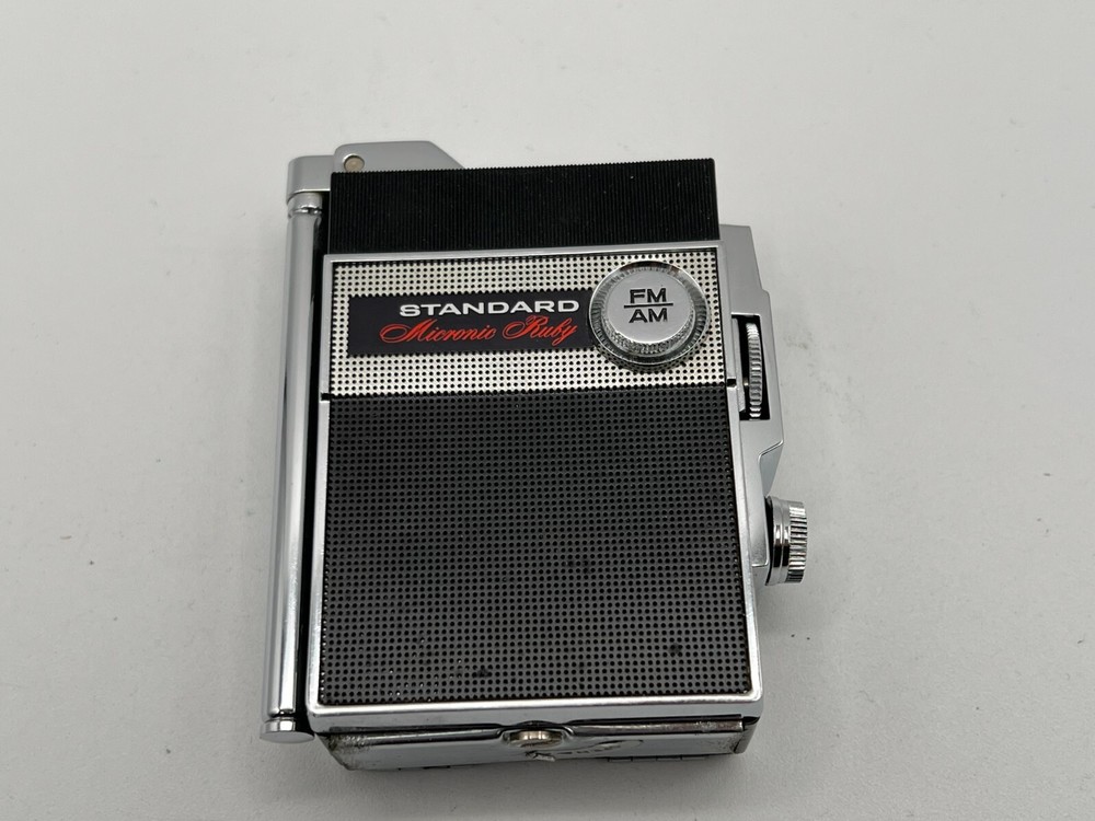 Vintage Standard Micronic Ruby SR-Q460F AM FM Transistor Radio UNTESTED *READ*