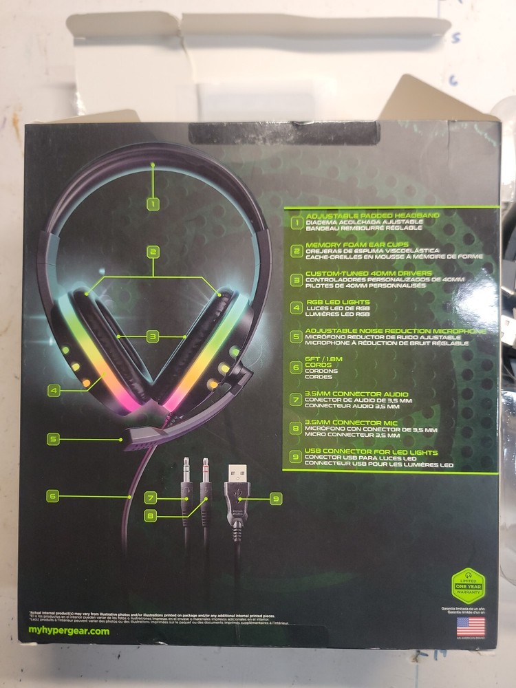 HyperGear Sound Recon Rgb Led Gaming Headset