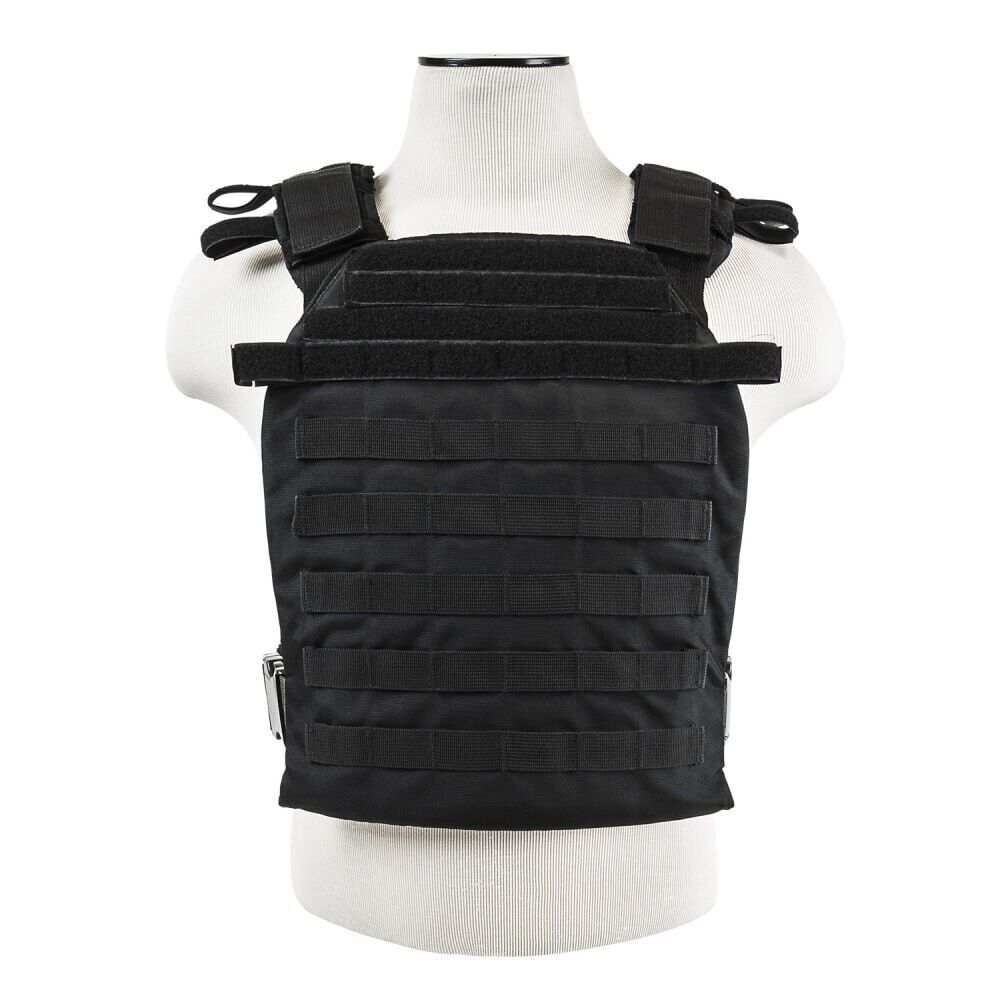 Active Shooter Molle Tactical Vest Plate Carrier Black