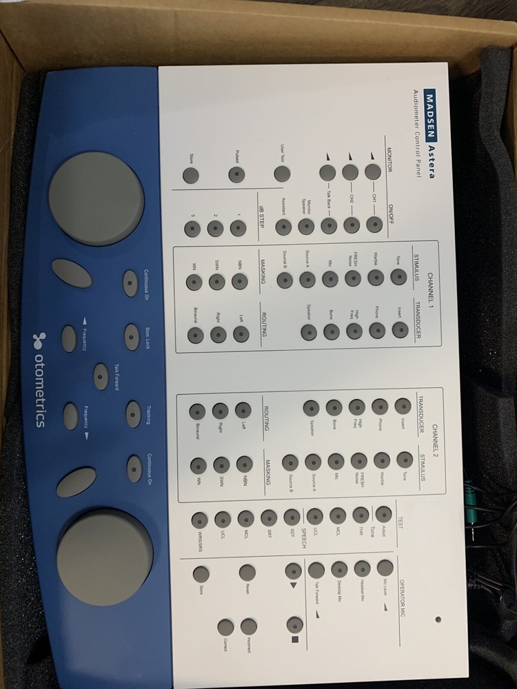 Madsen Astera Audiometer Control Panel Otometrics