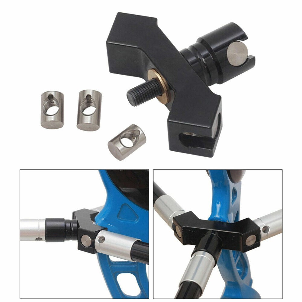 40° Archery Side V Bar Stabilizer Quick Disconnect Mount Bow Training Hunting