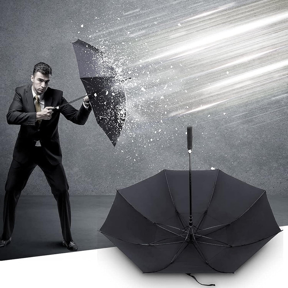 Big Umbrella Large Golf Umbrella 60 Inch Automatic Open Extra Large Windproof Um