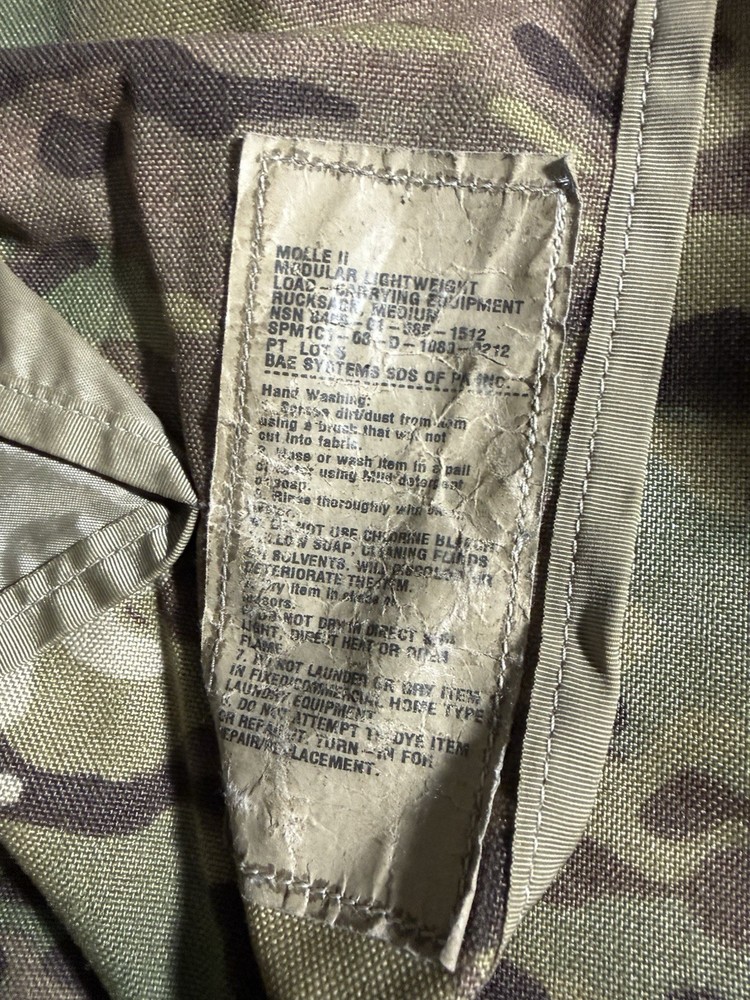 USGI OCP MOLLE II MEDIUM RUCKSACK RUCK BACKPACK MULTICAM PACK ONLY