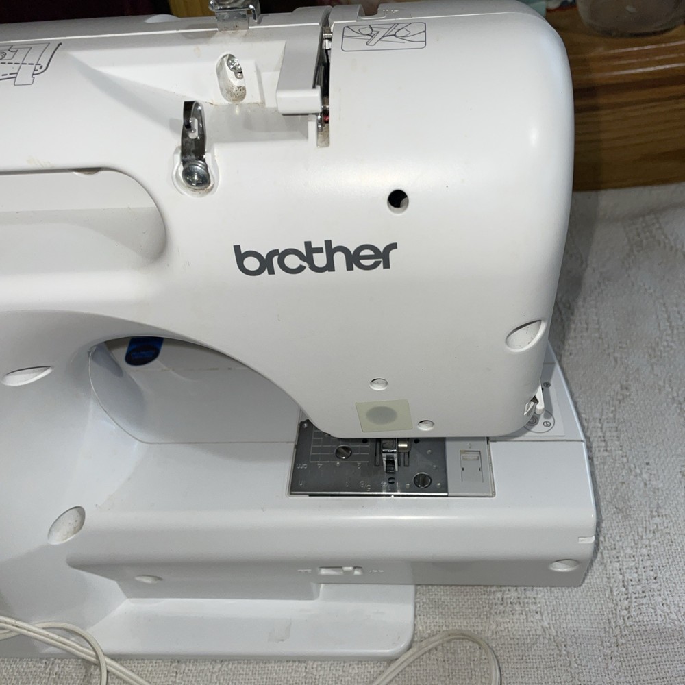Brother White Computerized Project Runway CE8080PRW Sewing Machine LCD Display