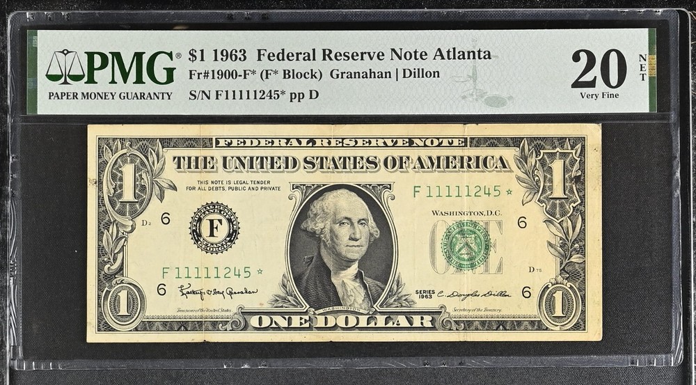 PMG20 STAR NOTE PREVIOUSLY MOUNTED BLACK SMEARS SOLID 5 1S 1245*