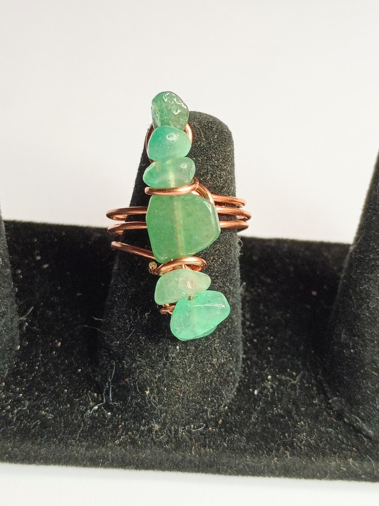 Ring Handmade Gemstone Ring Adventurine