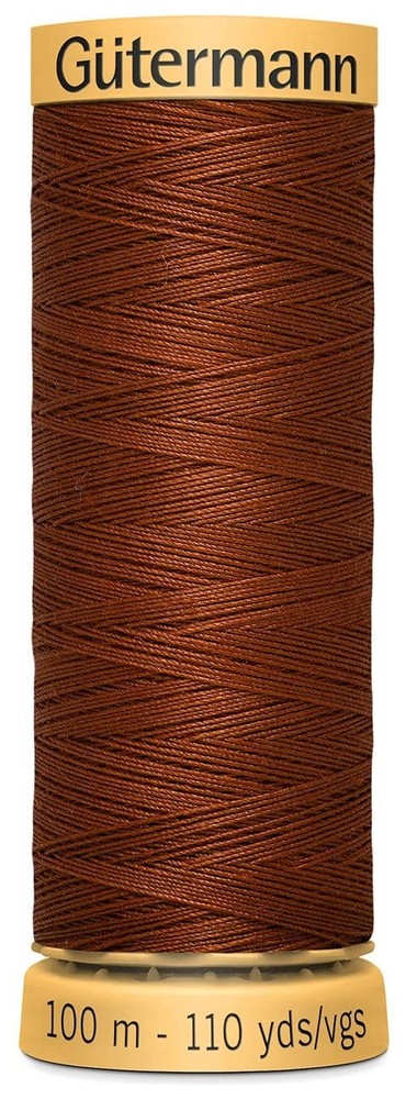 Gutermann Natural Cotton Thread 110 Yards-Rust