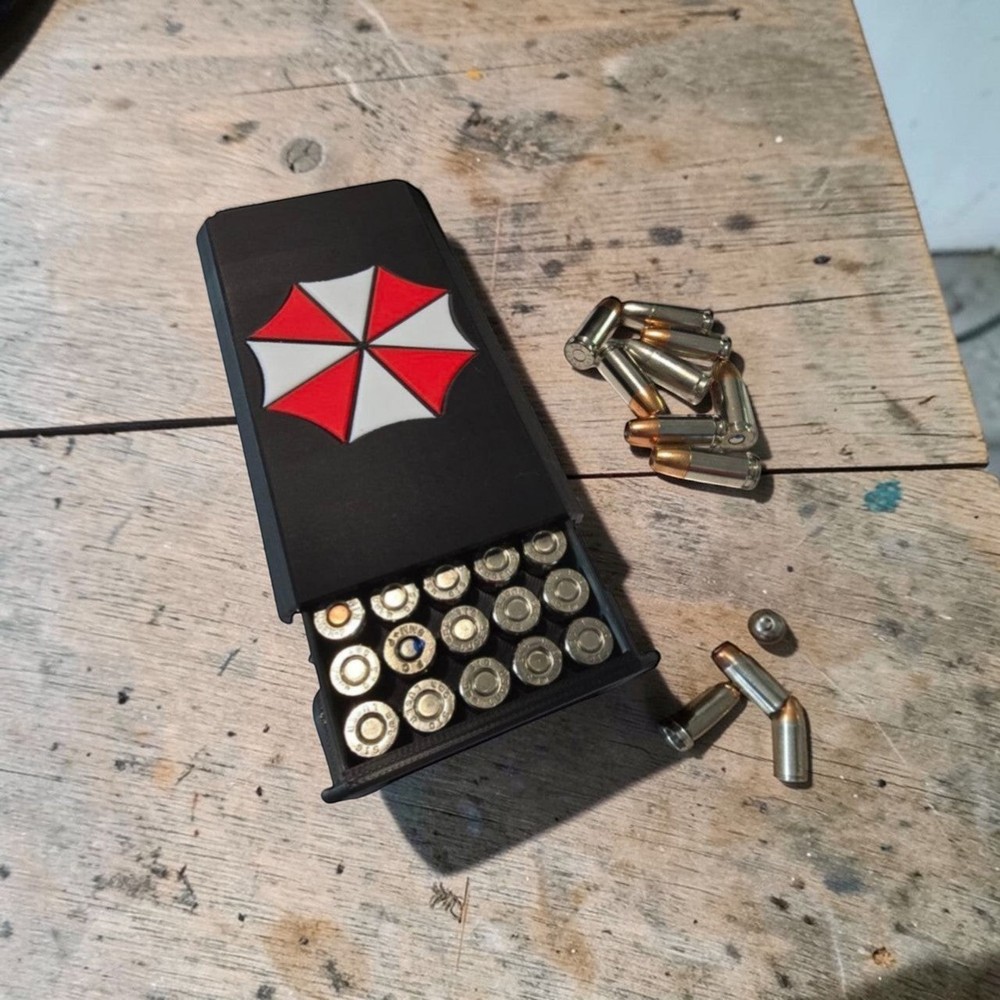 Umbrella Ammo Storage Case – Tactical Slide Box 9MM