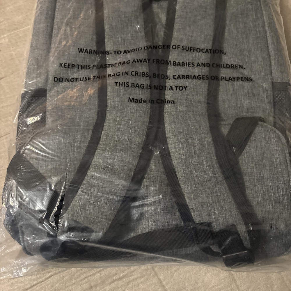 Carrot Cooler Backpack Grey with Black Trim Great Gift Idea