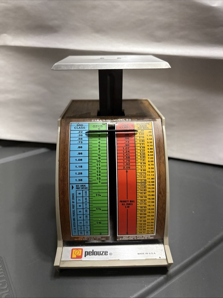Vintage Pelouze 2 lb  Model X-2  Postage Mail Scale