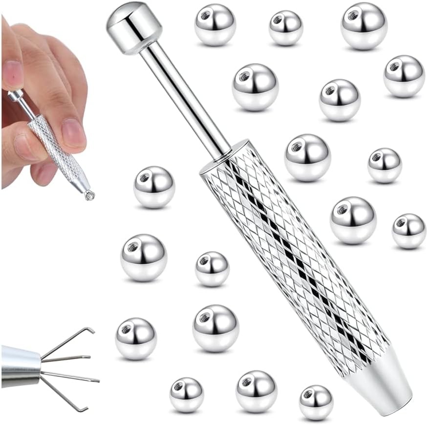 Small Replacement Piercing Balls Grabber Tool for Changing 14G