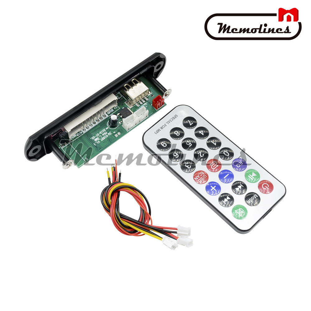 12V Bluetooth 4.1 MP3 Decoder Board USB TF Reader+Remote SD FM Radio for Car