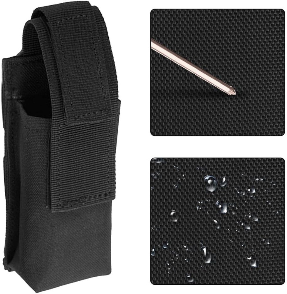 Tactical Molle Flashlight Holder Belt Holster Flashlight Pouch Torch Carry Case