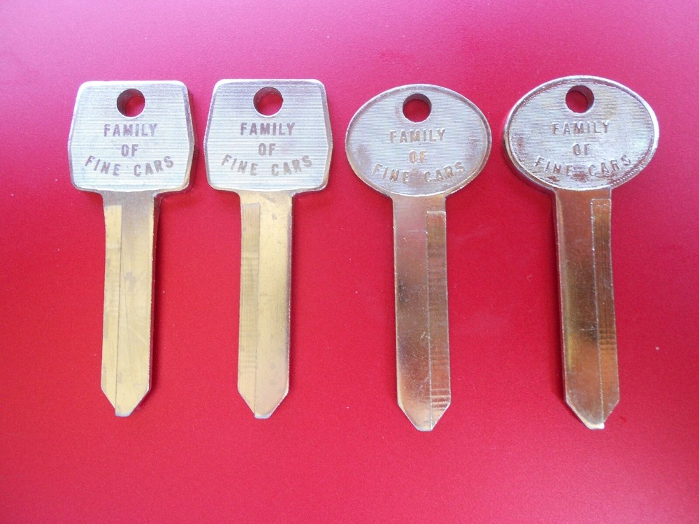 4 FORD LOGO KEY BLANKS 1967 - 1992