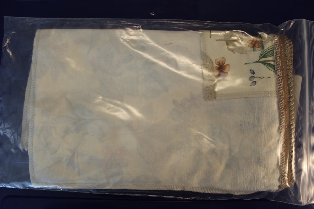 Longaberger Botanical Fields Sort & Store Large Rectangle Storage Basket Liner