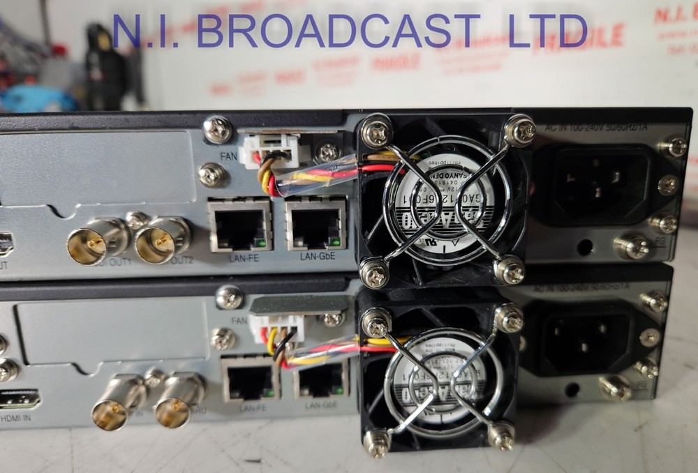 1x NTT IP mvd5000 decoder and 1x IP mve5000 encoder h.264 mpeg4
