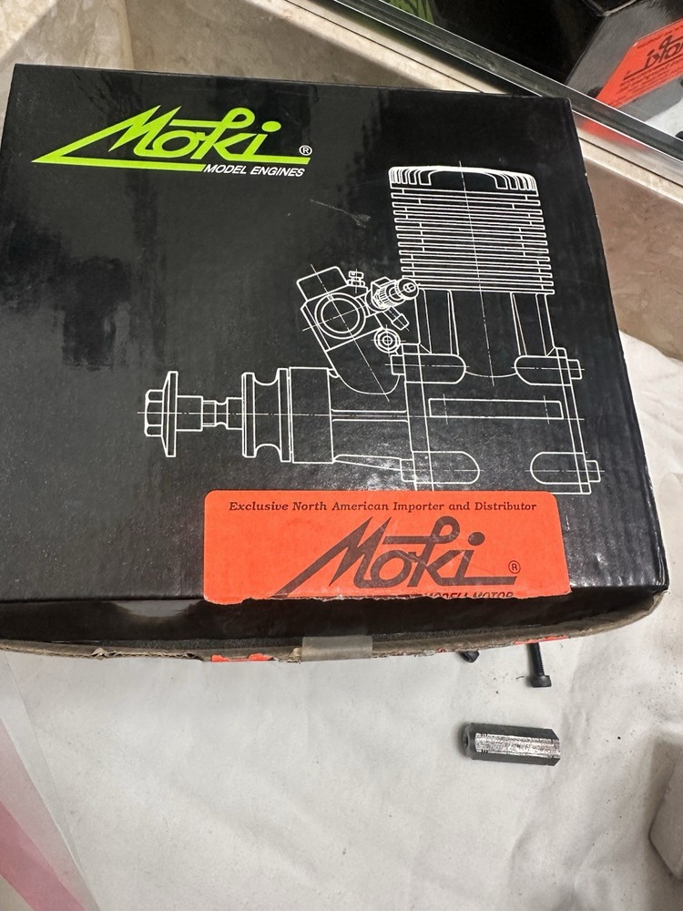 Moki M 210 RC Airplane Engine with exhaust