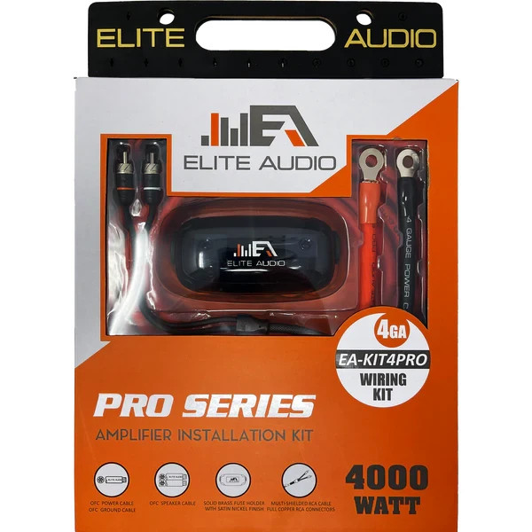 Elite Audio EA-KIT4PRO 4Ga OFC Amplifier Installation Kit