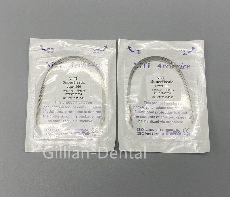 10pcs Dental Orthodontic Super Elastic Niti Arch Wires Round/Rectangular Form