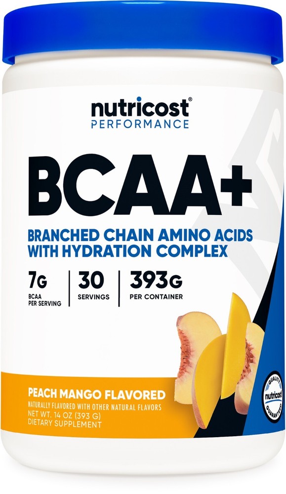 Nutricost BCAA+ Hydration Powder (Peach Mango) 30 Servings