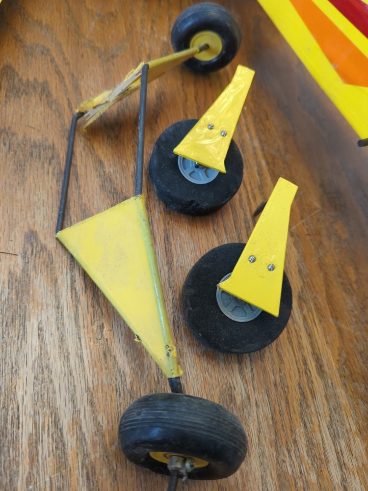 Vintage Yellow Model Airplane